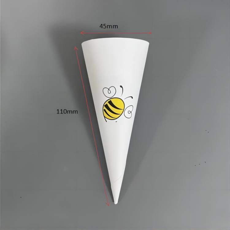 ice cream paper cone sleeve