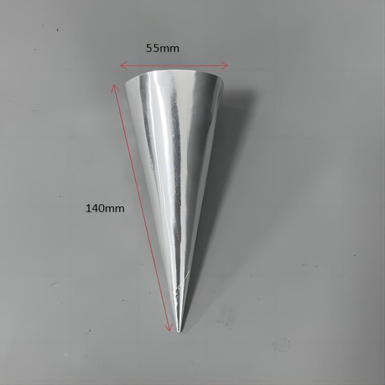 silver aluminum cone sleeve