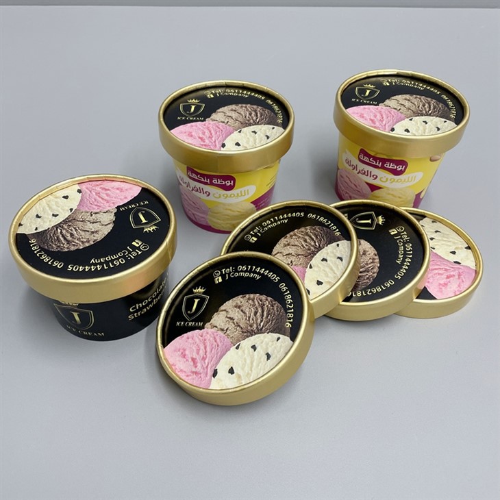 Šalice za sladoled s poklopcima od 4 oz